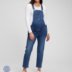 GAP maternity denim overalls